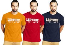 LEOTUDE Men's Half Sleeve Round Neck Printed Regular Fit T-Shirt for Men(PO3_Baseball_P_Multi-04_XL)