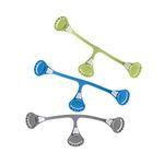 Snappi Cloth Diaper Fasteners - Pack of 3 (Blue, Green, Gray)