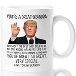 Aurahouse You're Great Grandpa Trump Mug, Great Grandpa Trump Coffee Mug Birthday Gag Gifts for Grandpa, Funny Trump Speech Mug Grandpa Present 11oz White Ceramic Cup