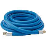Draper 5m PVC Air Line Hose | Max Pressure 16Bar 260 Psi | 3/8 Inch BSP Brass Connectors | 10mm Bore | Air Compressor Tools |38335