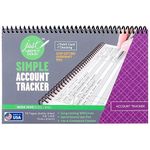 The Superior Register - Simple Account Tracker - Big Checkbook Register & Financial Ledger - Debit Card Register - Bank Register - 1 Pack, Purple, Wide Edition