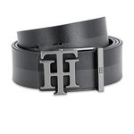 Tommy Hilfiger Ainsley Men Leather Reversible Belt Black+Brown Large