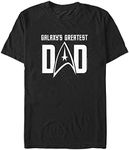 Fifth Sun Men's Big & Tall Galaxys Greatest Dad T-Shirt, Black, 3X-Large Big Tall