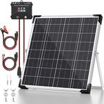 Voltset 20W 12V Solar Panel Kit, Monocrystalline Solar Battery Trickle Charger Maintainer + Upgrade 10A MPPT Charge Controller + Adjustable Mount Bracket for Car, RV, Boat, Motorcycle, Gate Opener