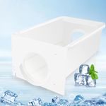 Upgraded W10850492 Ice Container Compatible with Whirlpool Kenmore Amana and Maytag Refrigerator, W10670844 Ice Bucket Food Grade ABS Material Replace W10138193, AP5989704, PS11731153