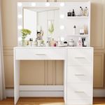 Rovaurx Makeup Vanity Table with Li