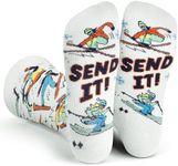 Lavley Send It! Ski Socks - Funny G