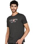 U.S. POLO ASSN. Men's Slim Fit T-Shirts & Polos Charcoal S