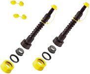 EZ-POUR Standard Gas Can Spout Replacement (Pack of 2) | Water Jug Or Gas Can Spout | Flexible and Versatile Update for your Old Cans | Perfect Fuel Can for Lawnmower, Generator, String Trimmer