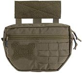 EXCELLENT ELITE SPANKER Tactical Drop Dump Pouch Molle Tool Pouch with Hook & Loop Carrying Kit Bag for Vest Chest Rig(Ranger Green)