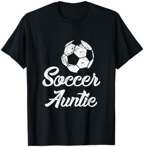 Soccer Auntie Shirt, Cute Funny Player Fan Gift T-Shirt