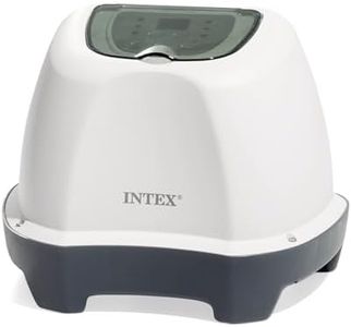 INTEX Krystal Clear Saltwater Pool Chlorine System for Above Ground Pools up to 4,500 Gallons, Pool Cleaner with Automatic Timer and Self Cleaning