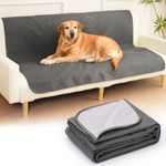 HezzLuv Waterproof Dog Bed Cover Pet Blanket Sofa Cover Mattress Furniture Protector, Washable, Reversible, Scratch-Proof, Pet Fur Resistant, for Puppy Medium Large Dogs and Cats