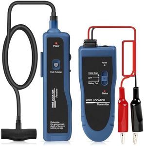 NOYAFA Underground Cable Wire Locator – Track Pet Fence, Electrical, Network & Irrigation Wires, Rechargeable Lithium Battery, LED Flashlight, Easy Cable Break Detection, NF-816LS