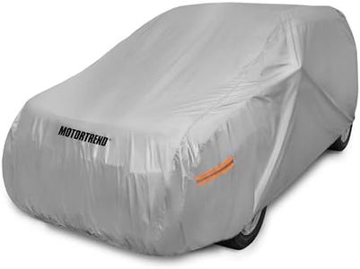 Motor Trend Safeguard Car Cover for Vans/SUV - Advanced Protection Formula All Weather Waterproof Outdoor Vehicle Cover, Fits Vans & SUVs up to 225" L (OV-643_N)