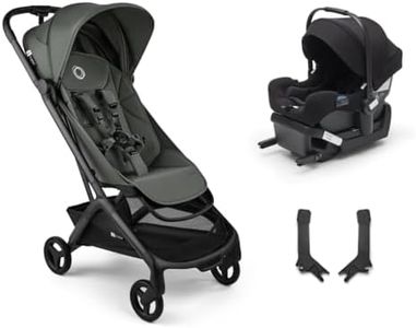 Bugaboo Butterfly 2 Travel Stroller Travel System - Turtle Air Shield by Nuna Car Seat - Forest Green