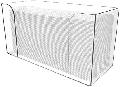 Cq acrylic Paper Towel Dispenser Countertop, Clear Guest Towel Napkin Holder, Suitable for Z-fold,Multifold Folded Trifold C fold and Trifold Paper Towels,Pack of 1