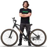 EMotorad X3 Hybrid Electric Cycle (18" Frame, 7Ah Li-Ion Integrated Battery, Front Suspension, Colour Display, 250W BLDC Motor) (Black)