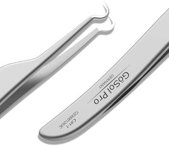 Pro Blackhead Tweezers for Nose & Face – Precision Acne, Skin impurities Removal Tool for Men & Women, Stainless Steel, Professional Curved Extraction Tweezers for Removing Whiteheads and pimples