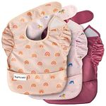 Tiny Twinkle - Mess-proof Easy Bib 3 Pack - Unicorn, Rainbow, Burgundy