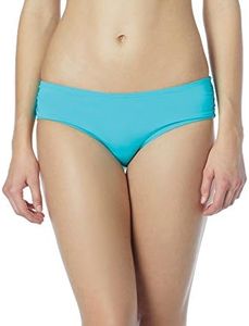 Coco Reef Women's Standard Bikini Bottom Swimsuit with Shirred Sides, Aqua Breeze, X-Large