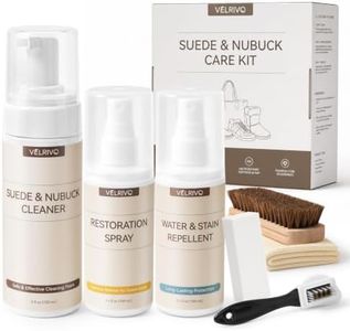 Velrivo Suede Care Kit - Suede Shoe Cleaner, Protector Spray & Restoration