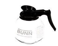 (12 Cup, Black) - 12-Cup Glass Carafe for Pour-O-Matic Bunn Coffee Makers, Black Handle