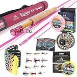 Maxcatch Elegant Fly Fishing Combo 5/6wt for Ladies: Included Fly Rod, Fly Reel, Fly Line, Backing, Leader and Fly Box