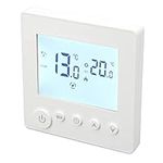 Floor Heating Thermostat Electric Floor Heating Water Floor Heating Wall Mounted Furnace Thermostat with Controller Energy Saving Display Power Saving Smart Timing LCD 90V Ac 90V