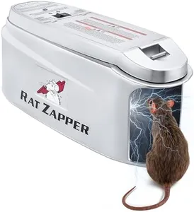 Rat Zapper - Electric Mouse Traps Indoor for Home - Safe and Effective Mice Traps for House Indoor Kill - Rat Zapper Electronic Rat Trap Reusable and No Touch - Outdoor Electric Rat Trap