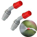 2 Pcs Spray Nozzles Weedkiller Cone Spare Parts Fan Shape Nozzles Professional System Syringes for Watering and Cleaning