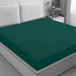 GADDA CO Cotton Feel Terry 78x72 inch Ultra Soft Waterproof Mattress Protector King Size | Breathable Hypoallergenic Mattresses Cover | 6.5x6 feet, Color-Peacock - Pack of 1