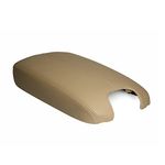Apeixoto Center Console Armrest Cover Compatible with 2008 2009 2010 2011 2012 Accord Beige Leather Suture Console Cover Armrest Replacement