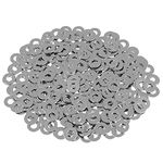 HELIFOUNER 500 Pieces M3 Flat Washers, 304 Stainless Steel, Inner Diameter 3mm, Outer Diameter 7mm, Thickness 0.5mm, Fender Washers, Metal Washers for Screws Bolts