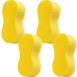 BELLOX Sponges for Car and Bike Cleaning | Super Absorbent Yellow Car Wash Sponges | Multipurpose Cleaning Sponge for Kitchen, Bathroom, Home Cleaning, Walls, Windows and Other Surfaces (4)