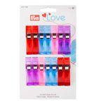 Prym Fabric Clips, Plastic Metal, Multicoloured, One Size