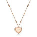 RADLEY Fall in Love Ladies 18ct Rose Gold Plated Heart shaped Locket Necklace RYJ2158S-CARD, One Size