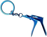 Gyne Speculum Keychain Stainless Steel Gift for Doctor & Midwife OBGYN by Artman Instruments (Blue)