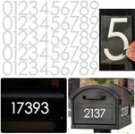 Diggoo Reflective Mailbox Numbers Sticker Decal Die Cut Classic Style Vinyl Number 3" Self Adhesive 5 Sets for Mailbox, Signs, Window, Door, Cars, Trucks, Home, Business, Address Number