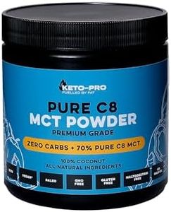 Keto-Pro MCT Powder 250g | Most Ketogenic of All MCT's | Purest, Premium C8 Keto Creamer Ideal in Coffee | Suitable for Paleo & Vegan Diets | Gluten & Palm Oil Free | Pure Caprylic Acid
