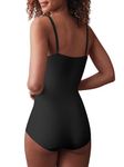 Maidenform Womens Extra-Firm Control Bodysuit Waist Shapewear, Black, XX-Large US