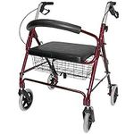 DMI Rollator Walker with Extra Wide