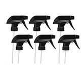 6 Pack Black Replacement Sprayer Tops 28/410 Mist Spray Standard Trigger Nozzle Stream Sprayer Fit 8oz/16oz Bottles