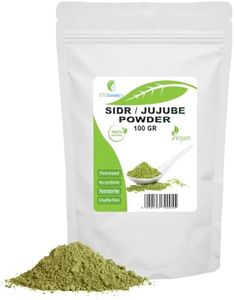 Poudre de végétale SIDR/JUJUBIER 100gr - nettoyante naturelle | Convient à tous les types de cheveux, y compris les cheveux fins, faibles et abîmés | 100% pur