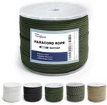 MALZE Paracord 550lb, Nylon Rope 1000FT, Tactical Parachute Cord, Type III Survival String with 7-Strand Core for Hiking, DIY, Camping, ArmyGreen