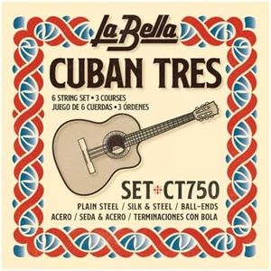 La Bella CT750 Plain Steel/Silk & Steel Ball-Ends Cuban Tres Guitar String