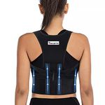 Back Brace and Posture Corrector for Women and Men, Adjustable Back Straightener Posture Corrector, Pain Relief for Neck, Back and Shoulder, Back Support, Spine Corrector (Medium:32''-36'')