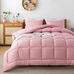 WhatsBedding Pink Comforter Set, Tw