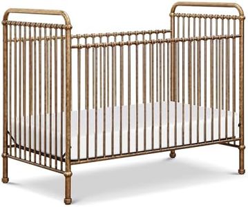 Namesake Abigail 3-in-1 Convertible Baby Crib (Gold) - GREENGUARD Gold Certified - Convertible Crib to Toddler Bed and Daybed - Baby Bed w/ 4 Adjustable Heights - Vintage Baby Crib Convertible