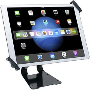 CTA Digital Adjustable Anti-Theft Security Grip & POS Stand for iPad Pro 9.7/10.5/12.9, iPad (2017), iPad Air, and 9.7-13 Inch Tablets